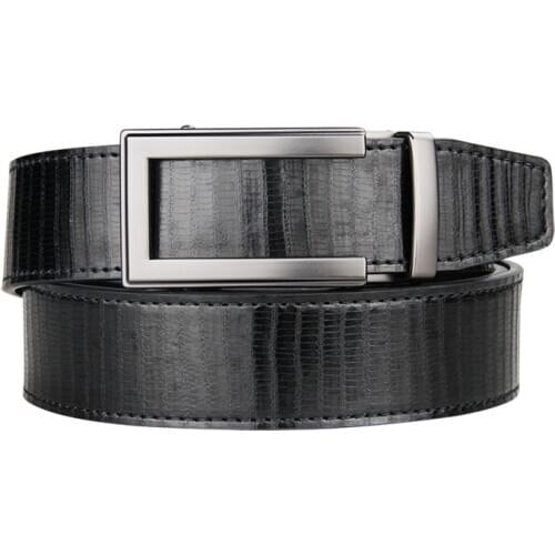 Genuine Luxury Leather Men Belt Automatic Alloy Buckle Male Belt Top Quality Genuine Cowskin Leather Golf Belt Plus Size 130cm