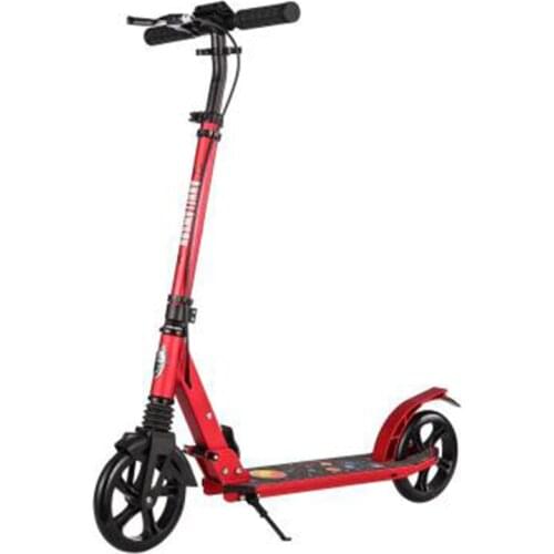2021 new childrens scooters, two large-wheeled youth scooters, foldable