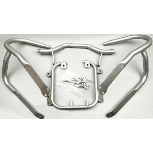 Front Engine Guard Lower Highway Crash Protector Bars for BMW R1200RT 2005-2013 Silver