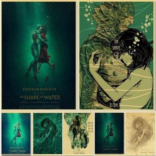 The Shape of Water movie poster beautiful retro posters room bar cafe wall decorative painting wall sticker