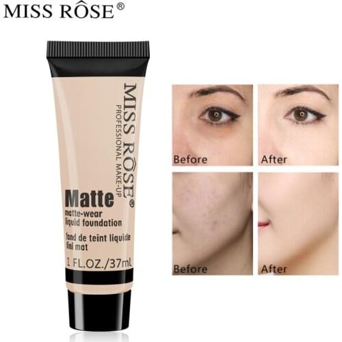 Miss Rose Professional Concealer Liquid Foundation Cream Cover Fleck Dark Heavy Skin Concealer Moisturizing Makeup