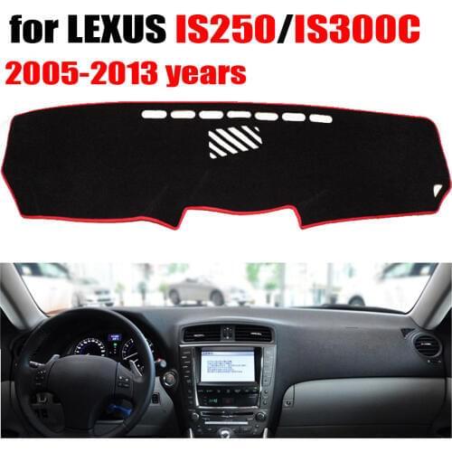 RKAC Car dashboard cover For LEXUS IS250 IS300C 2005-2013 years Left hand drive dashmat pad dash auto dashboard accessories