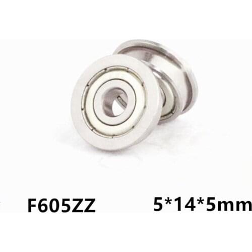 [SF605ZZ]Free Shipping 10pcs stainless steel 420C flange bushing ball bearing DDLF-1450HH F605ZZ F605 F605z 5*14*5*16*1 mm