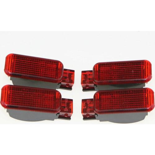 HONGGE Qty 4 Door Panel Warning Light For Octavia Fabia Yeti A3 S3 A4 A5 A6 A7 A8 Q3 Q5 TT 8KD 947 411 8KD947411