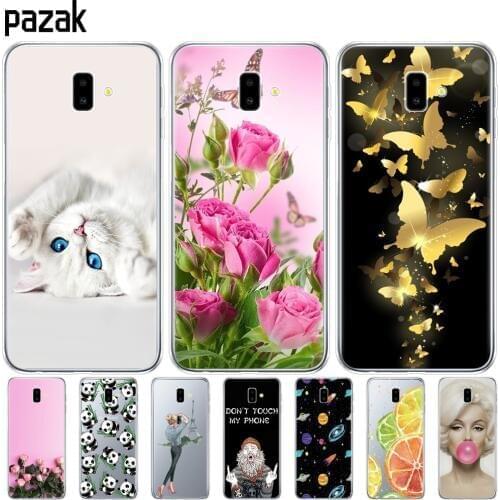 Silicone case For Samsung J6 Plus Case Print Cover For Samsung Galaxy J6Plus 2018 J6+ J 6 Plus J610 J610F Soft TPU Phone Capas