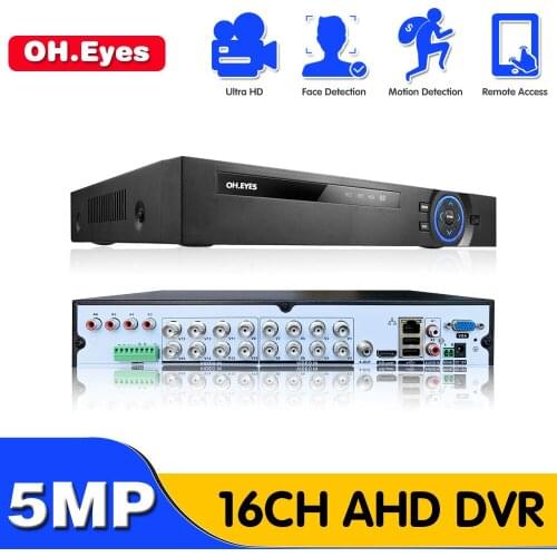 OH.EYES 16 ch AHD DVR 4MP 16CH AHD/CVI/TVI DVR 4M CCTV Video Recorder Hybrid DVR NVR HVR 5 In 1 DVR for surveillance System