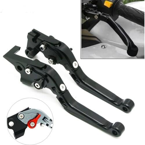 Motorcycle CNC Extendable Handlebar Handle Grip Adjustable Folding Brake Clutch Lever For Kawasaki ZX12R ZX-12R ZX 12R 2000-2005
