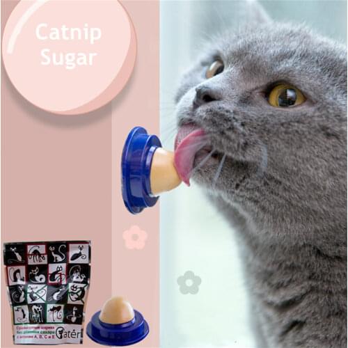1/2PCS Catnip Sugar Solid Catnip Sugar Long Strong Pill Energy Ball Cat Nutrition Cream Licking Solid Candy Cats Lovely Snacks