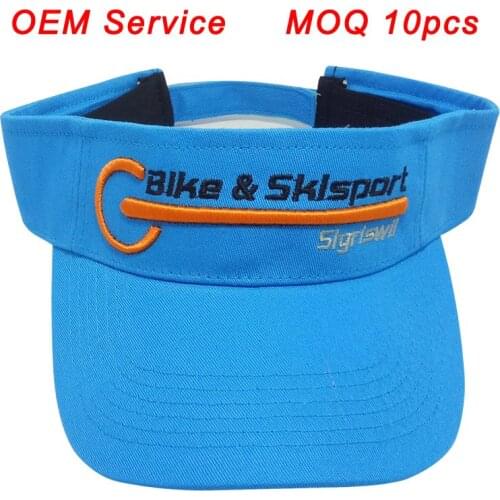 Custom made design golf baseball hat unisex size kids adult tennis cap visor cap sticker closer 100% cotton sun hat