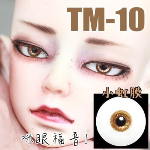 G10-108 children toy bjd sd 1/3 msd 1/4 1/6 dolls props Accessoriess eyesball 14.16mm Little iris flashes black pupils series p