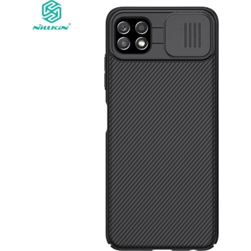 For Samsung A22 4G LTE Case Nillkin Slide Protect Lens Camera Protection Case for Samsung Galaxy A22 5G Cover