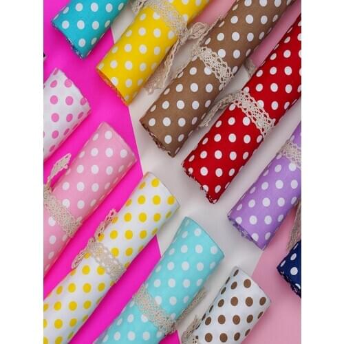 Cotton Fabric Printed Dot Handmade DIY Garment Lining Shirt Baby Twill Brocade 100% Kids Sewing By The Yard High Quality