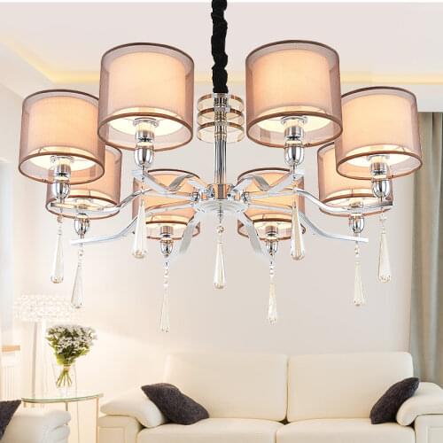 Multiple Chandelier crystal living room bedroom dining room light fashion simple hotel lamps wholesale ZX100