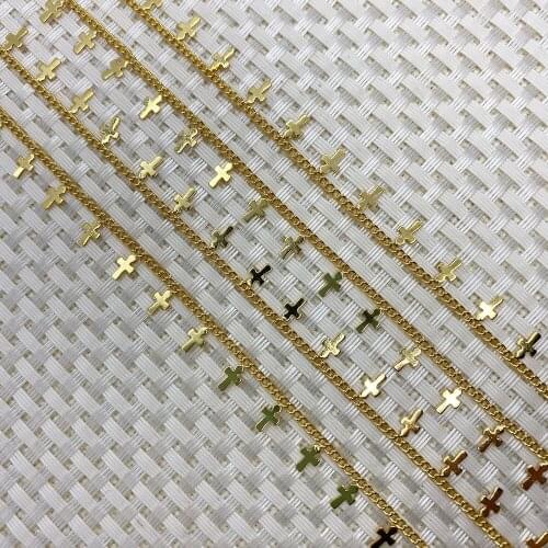 Fashion Golden Chain Bracelet Necklace Jewelry Handmade Accessories Tool Wholesale DIY Exquisite Gift Irregular Shape 4x8mm