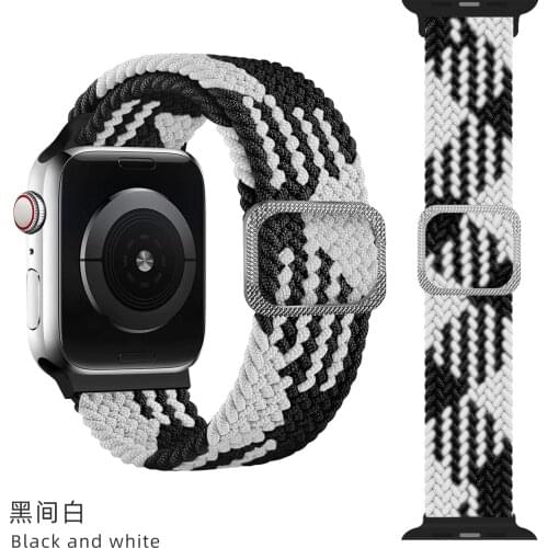 Factory sales fashion watch Nylon straps 38mm 40mm 42mm 44mm apple smart watch strap Stretchy Sports
