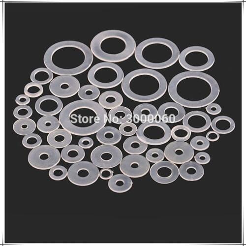 M6*11mm*0.8mm Soft Plastic Nylon Insulation Flat Washer 1000pcs/lot