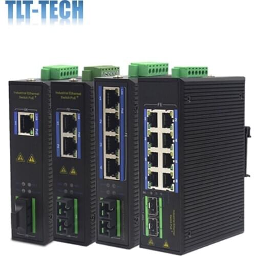 Un-Managed Industrial Gigabit Media Converter Ethernet Switch SC connector Single Mode Single Fiber 25KM