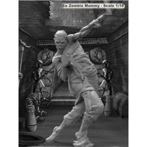 New Unassembled 1/16 Zombie - stand fantasy man 1/16 Resin Figure Unpainted Model Kit