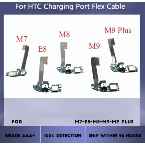 Charging Port PCB Board For HTC One M7 E8 M8 M9 M9 Plus Charging Port Flex Cable Ribbon Replacement With Microphone USB