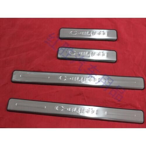 For Citroen C-Elysee 2008-2014 High-quality stainless steel Threshold bar Welcome pedal Anti-scratch Car styling
