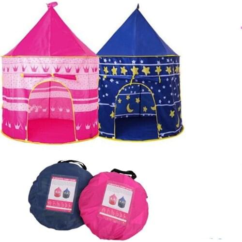 Portable Foldable Play Tent Children Girl Play House Kids Gifts Outdoor Toy Tents Castle Princess Prince Toy Room