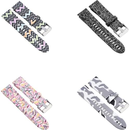 Wrist Strap For Garmin Fenix 5S GPS Watch Personalize Youth Fashion Printing Replacement Wrist Band Quality Sport Bracelet Strap