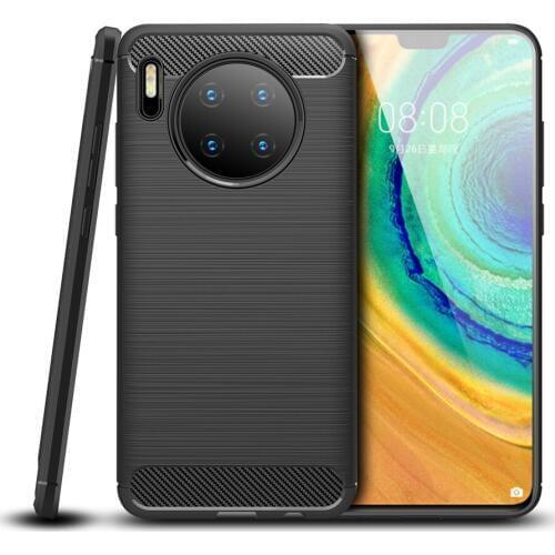 Silicone Case for Huawei Mate 30 Pro Max back Coque bumper 3D Texture soft TPU Anti-knock covers case for Huawei Mate 30 Capa