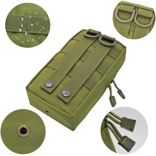 Outdoor Military Molle Utility EDC Tool Waist Pack Tactical Medical First Aid Pouch Phone Holder Case Hunting Bag