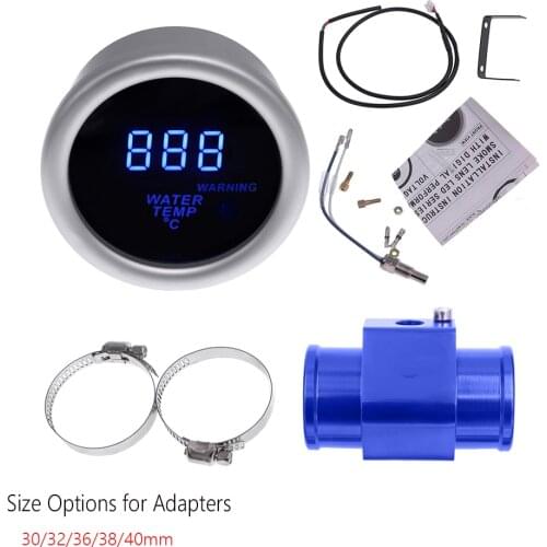 52 mm Car Temperature Gauge Universal Digital Water Temperature Gauge for BMW e46 Audi A3 Ford Car Accessories