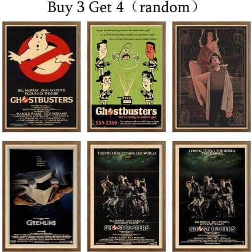 Ghost Busters Vintage Style Decal Wall Poster Wall decoration Posters & Prints Classic Movie Poster Art Prints Decor 42X30cm