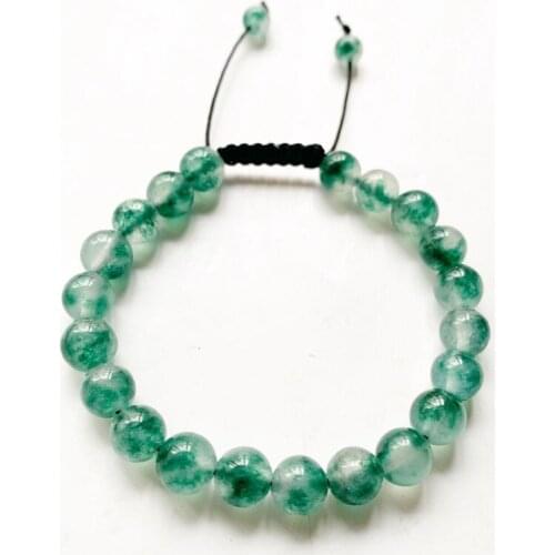 Natural Onyx Stone Beads 8mm Bracelets Men Women Healing Crystal Bracelets Reiki Crystals Stone Adjustale Bracelet 1pc