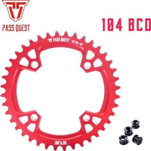 PASS QUEST 104BCD MTB mountain bike bicycle narrow wide chainring sprocket 32T 36T 40T 42T 46T 48T crankset tooth plate parts