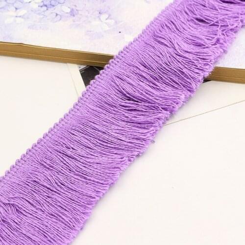 25M Long Lace Tassel Polyester Lace Trim Ribbon Party Decor Latin Dance Skirt Curtain Fringes for Sewing Clothing Accessories