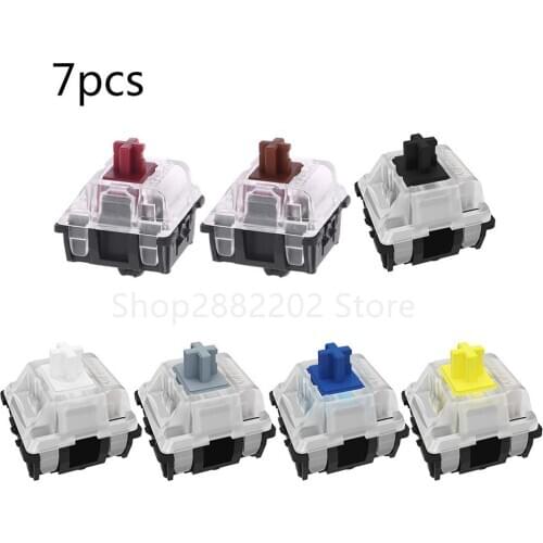 7/10Pcs Gateron Optical Switches Interchange Optical Switch Mechanical Keyboard SK61 SK64 Blue, Red, Brown, Black,Yellow,Axis
