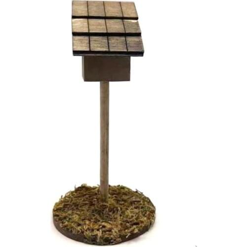 DIY Wood Bird Nest Model for 1:12 Doll House Garden Outdoor Ornaments Toys