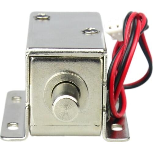 DC 12V 24V Open frame electromagnet Safe door lock Force 10N travel distance Solenoid