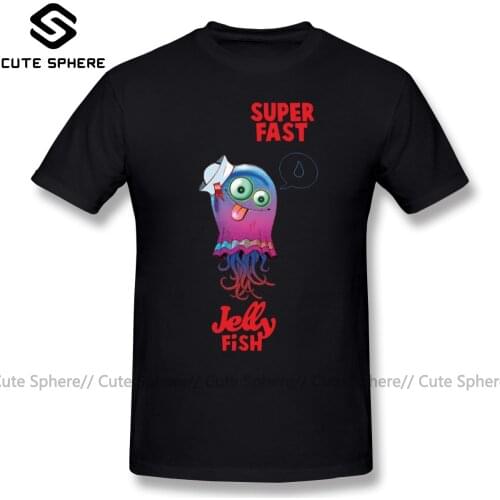 Gorillaz T Shirt Superfast Jellyfish T-Shirt Oversized Streetwear Tee Shirt 100 Cotton Short Sleeve Fun Print Male Tshirt