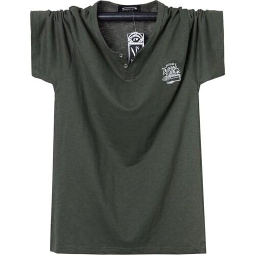 Summer Men T-shirt Crew-Neck T Shirt Cotton Men Large Tops Tee Breathable Slim Fit T Shirt Homme Comfortable Oversized 5XL 6XL