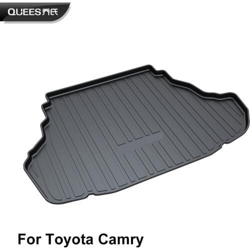 QUEES Custom Fit Cargo Liner Trunk Mat for Toyota Camry XV40 XV50 2006 2007 2008 2009 2010 2011 2012 2013 2014 2015 2016 2017