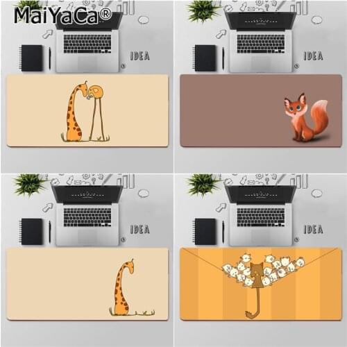 Maiyaca Top Quality cute cartoon animals Customized laptop Gaming mouse pad Free Shipping Large Mouse Pad Keyboards Mat