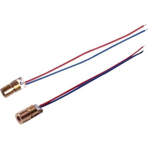 5V Copper Semiconductor Laser Diode Laser Tube Laser Dot 6 mm Diameter 10 PCS/ 1 Lot
