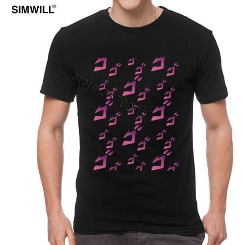 Jojos Bizarre Adventure Tee Novelty Urban Eco Cotton T Shirts Men Short Sleeves O Neck T-shirt Japan Manga Tshirt