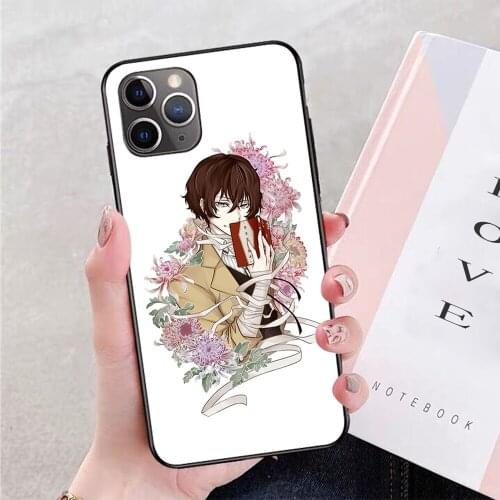 For iPhone Dazai Soft TPU Border Apple iPhone Case