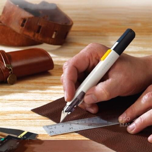 Precision Utility Knife Leather Cutting Engraving Carton Multi-function Craft Knife Stationery 30 Degrees 9mm Black Blade