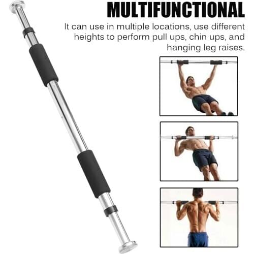 62-100cm Indoor Sports Door Fitness Door Adjustable Training Rod Upper Arm Training Sit Upright Fitness Putter Equipment