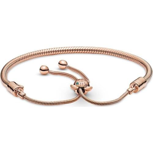 Rose gold color Simple Adjustable Pandora Bracelet Chain for Jewelry Making Diy Bracelet Chains Accessories Model
