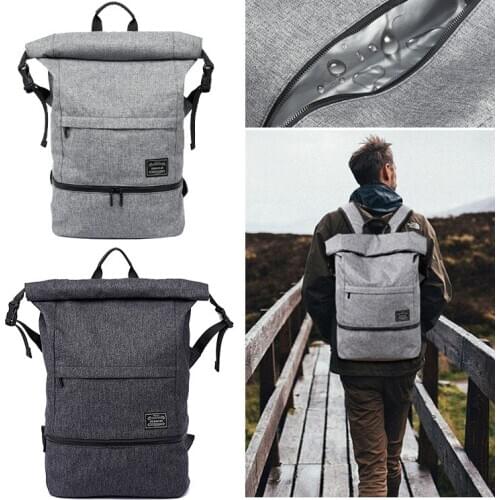 New Mens 18" 19 Inch Laptop Backpack multifunctional waterproof canvas backpack Teenager Travel Shoes pack for women school bag