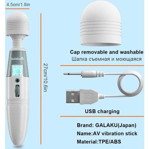 Magic Wand Clit Vibrator Clitoral Stimulator Women Sex Toys Couple Vibrators Female Sex Tools Multi-Frequency Female Masturbator