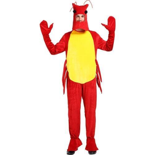Snailify animal onesies for adults Halloween costume for Adult Red Lobster Costume carnival party cosplay jumpsuit