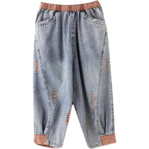 Baggy y2k Fashion Ripped High Waist Jeans Femme Pantalon 90s Vintage Streetwear Loose Korean Trousers Joggers Women Denim Pants